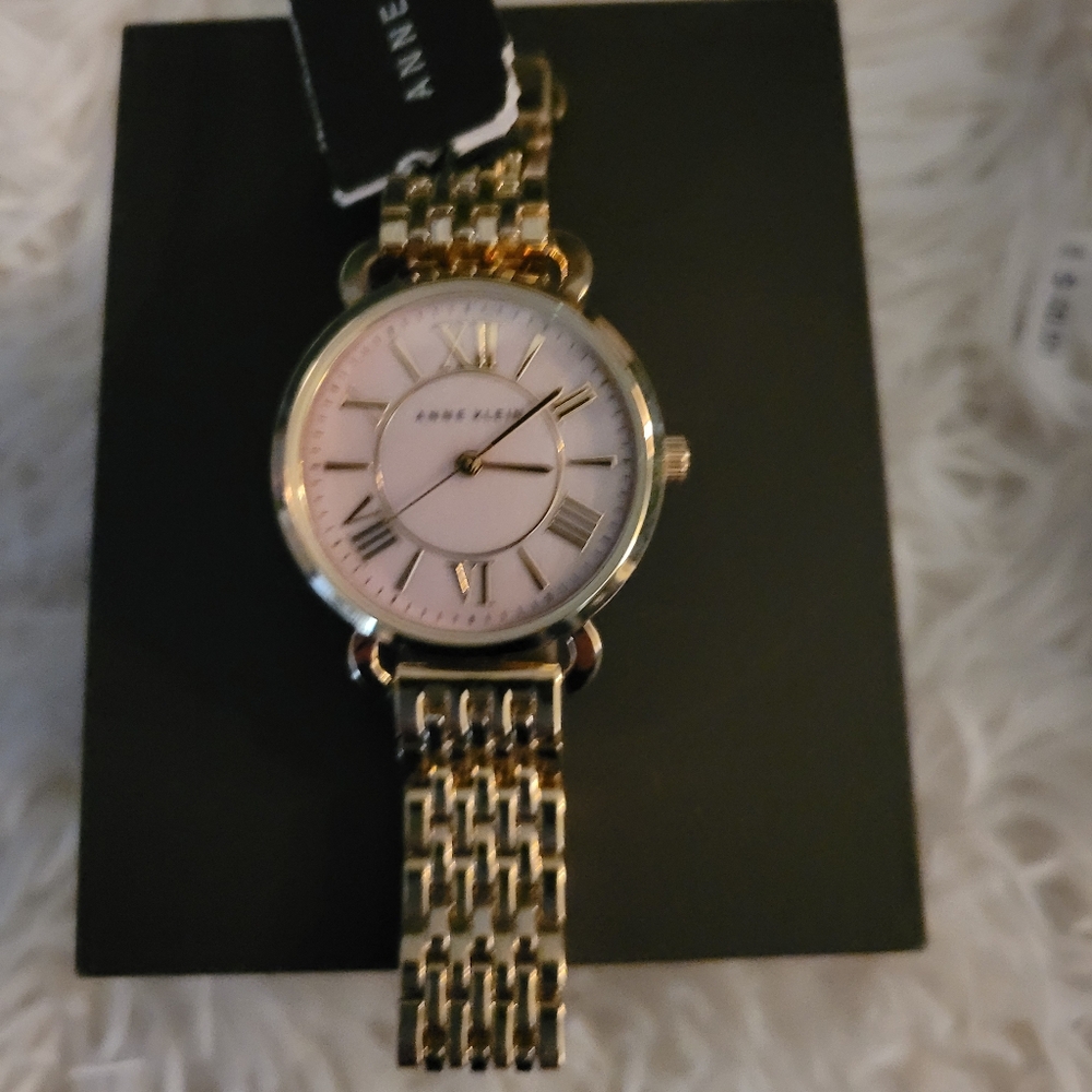 Ann Klein- Roman number watch .